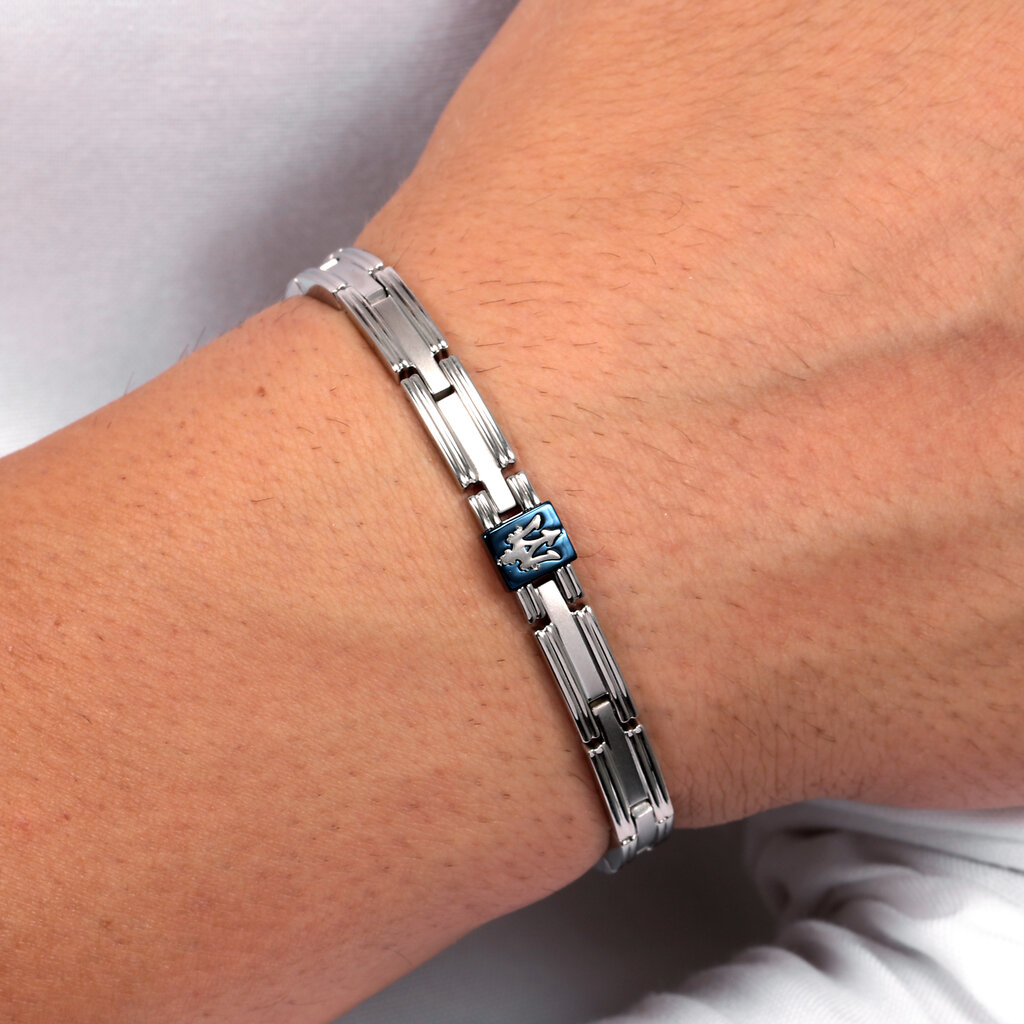 Maserati Maserati armband JM420ATKO3 Bracelet Icon BR chain SS blue silver 18.5 + 3.5 CM