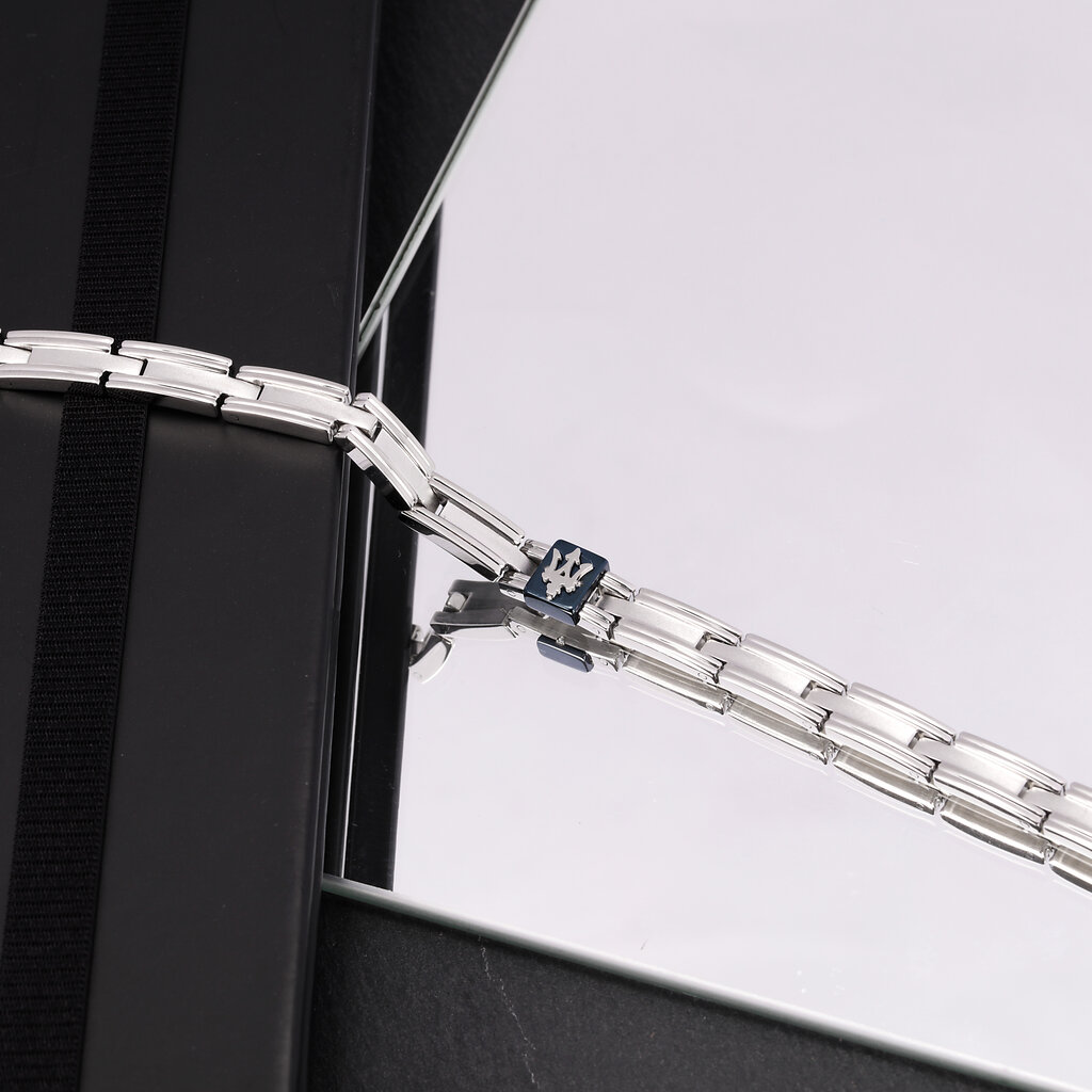 Maserati Maserati armband JM420ATKO3 Bracelet Icon BR chain SS blue silver 18.5 + 3.5 CM