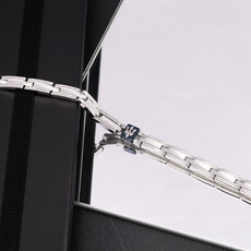 Maserati Maserati armband JM420ATKO3 Bracelet Icon BR chain SS blue silver 18.5 + 3.5 CM