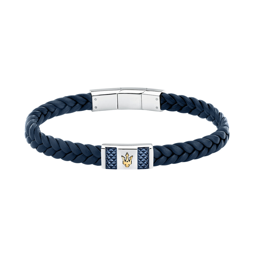 Maserati Maserati armband JM4249IK03 Bracelet Recycled leather BR SS YG + blue  19 + 1 CM