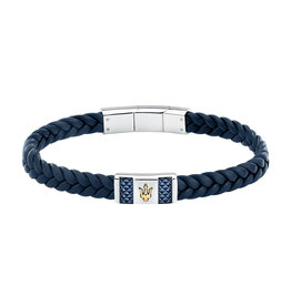 Maserati Maserati armband JM4249IK03 Bracelet Recycled leather BR SS YG + blue  19 + 1 CM