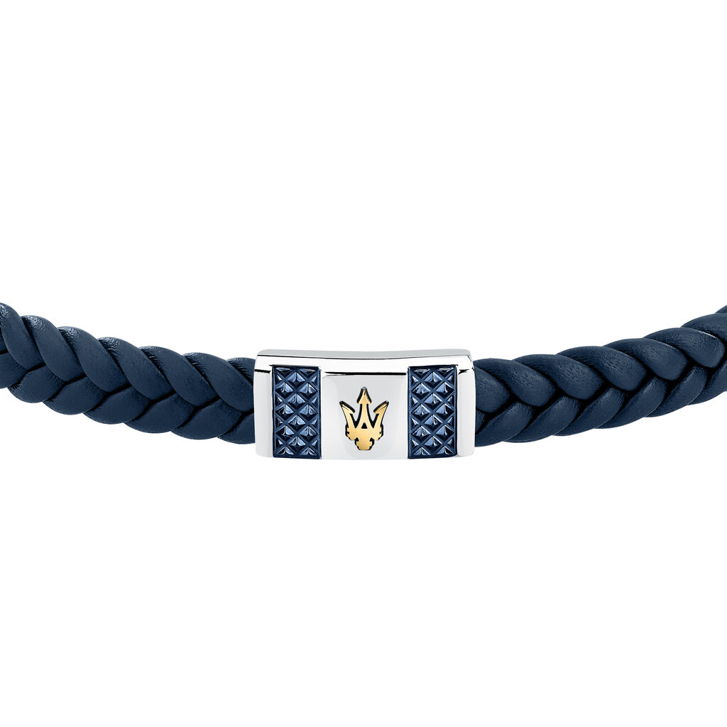 Maserati Maserati armband JM4249IK03 Bracelet Recycled leather BR SS YG + blue  19 + 1 CM