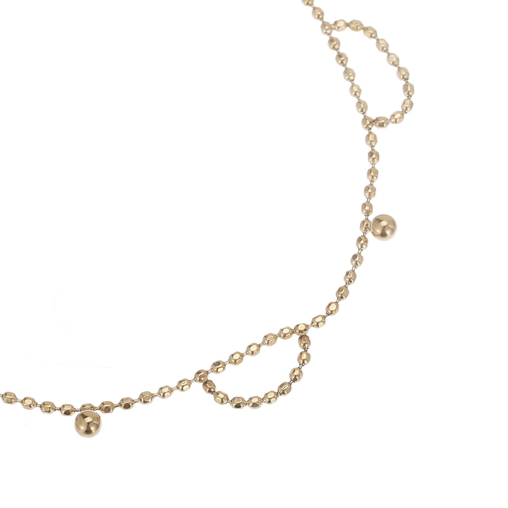 Rose & Camellia Rose & Camellia Enkelbandje 906951 Anklet mini dots gold 22 + 5 CM