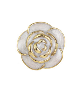 Rose & Camellia Rose & Camellia Broche 5959 Vintage rose white gold