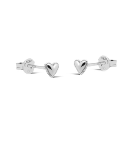 Karma Jewelry Karma jewelry oorbellen M3305S Ear studs June heart 925 silver