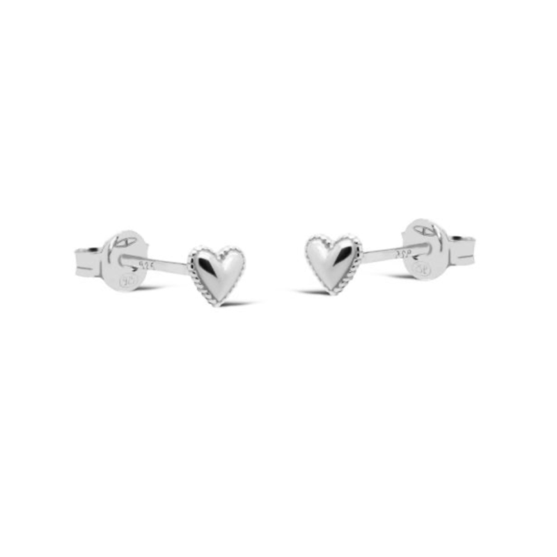 Karma Jewelry Karma jewelry oorbellen M3305S Ear studs June heart 925 silver