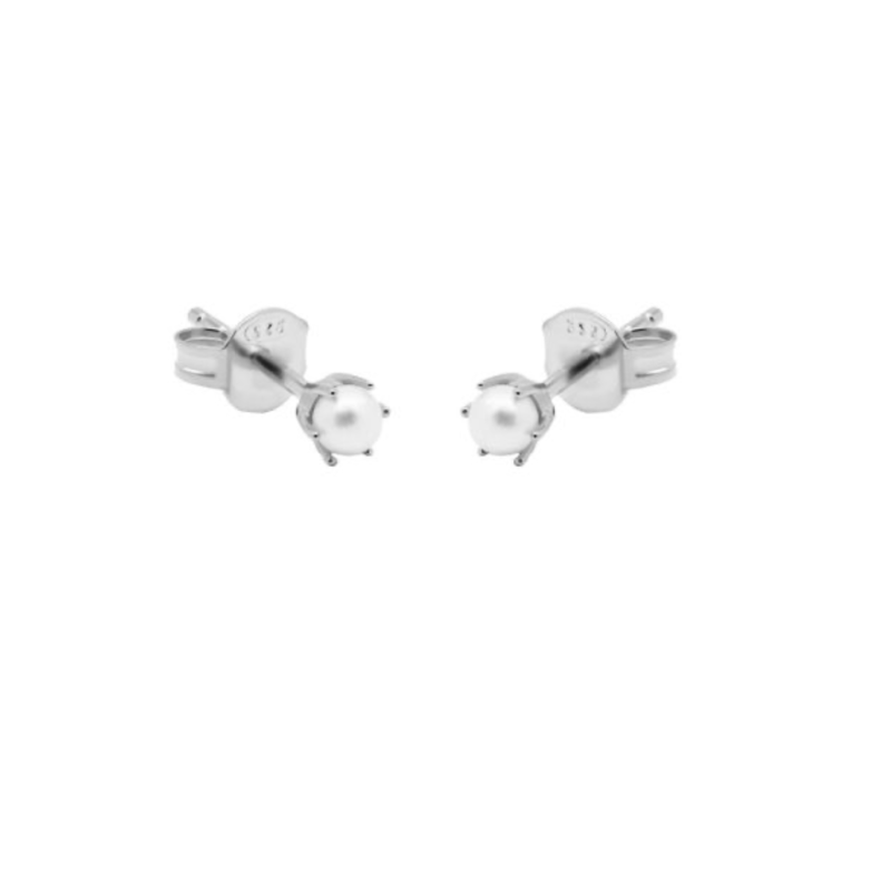 Karma Jewelry Karma jewelry oorbellen M3258S Ear studs Single Pearl 925 silver