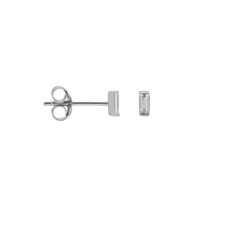 Karma Jewelry Karma jewelry oorbellen M3241S Ear studs Solid Square 925 silver