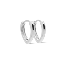 Karma Jewelry Karma Jewelry oorbellen H430S Earrings hinged hoops Hester 925 silver 12 MM