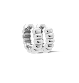 Karma Jewelry Karma Jewelry oorbellen H410S Earrings hoops Chucky slim 925 silver 12 MM