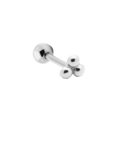 Karma Jewelry Karma Jewelry Piercing PC57S 1 piece Triple dots 925 silver