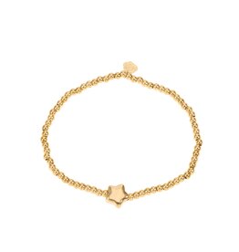 Rose & Camellia Rose & Camellia armband 07959 Bracelet elastic star gold