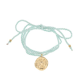 Rose & Camellia Rose & Camellia ketting 608950 Necklace mint cord Sunnie gold 130 CM
