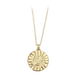 Rose & Camellia Rose & Camellia ketting 10508 Necklace Sunnie 3.5 X 3.5 CM gold 70 + 10 CM