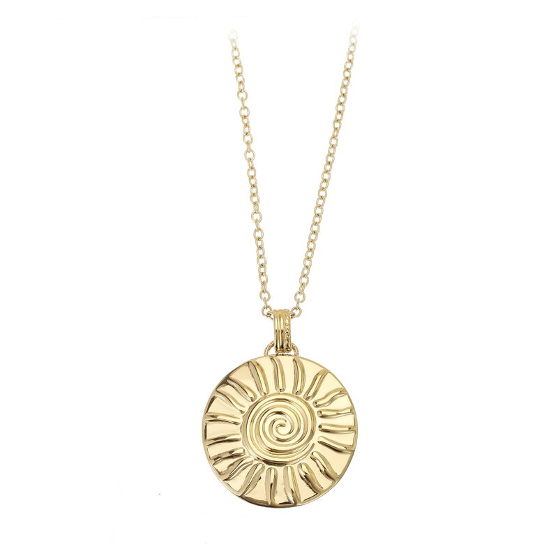 Rose & Camellia Rose & Camellia ketting 10508 Necklace Sunnie 3.5 X 3.5 CM gold 70 + 10 CM