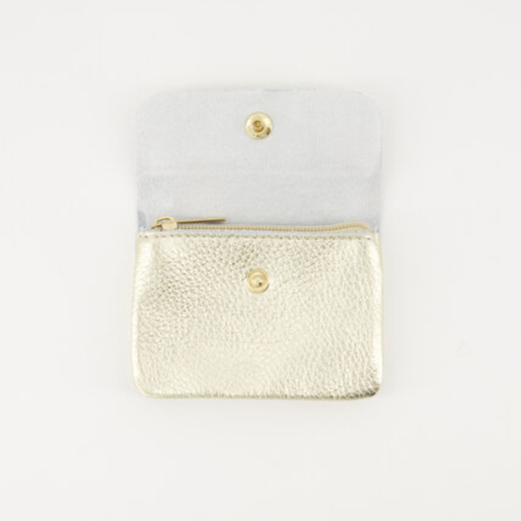 Label Deluxe bag Lisa Small Portemonnee 8599 Wallet Gold Metallic 11,5 x 8 x 1,5 CM