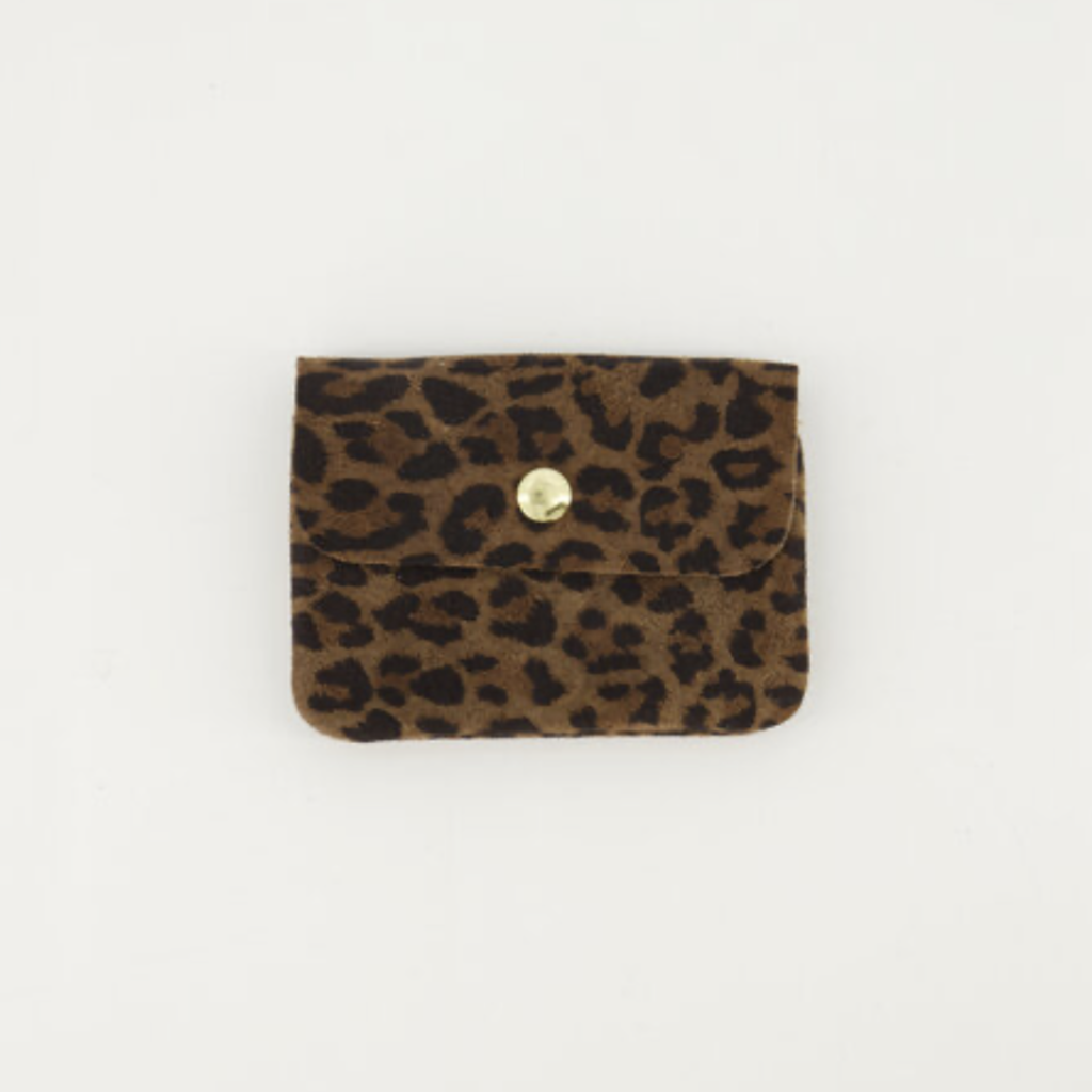 Label Deluxe bag Lisa Small Portemonnee 8612 Wallet Leopard Gold 11,5 x 8 x 1,5 CM