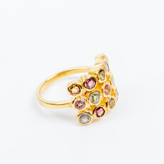 Label Deluxe Collection Label Deluxe ring LDLGOtoermalijn ring gold 53 / 16,5