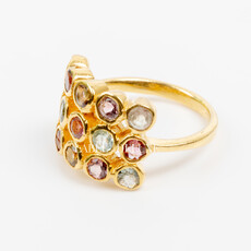 Label Deluxe Collection Label Deluxe ring LDLGOtoermalijn ring gold 53 / 16,5