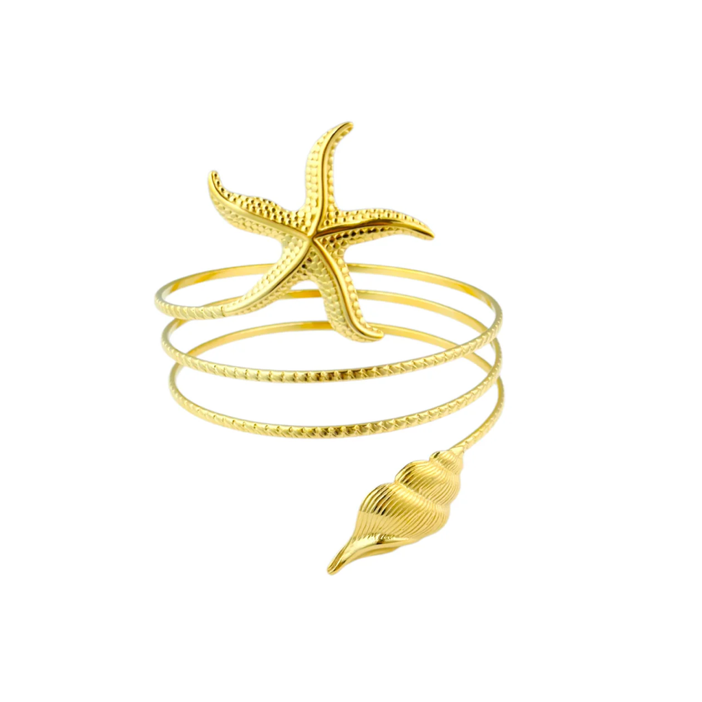 Label Deluxe Bijoux Sofi boven armband Seastar gold