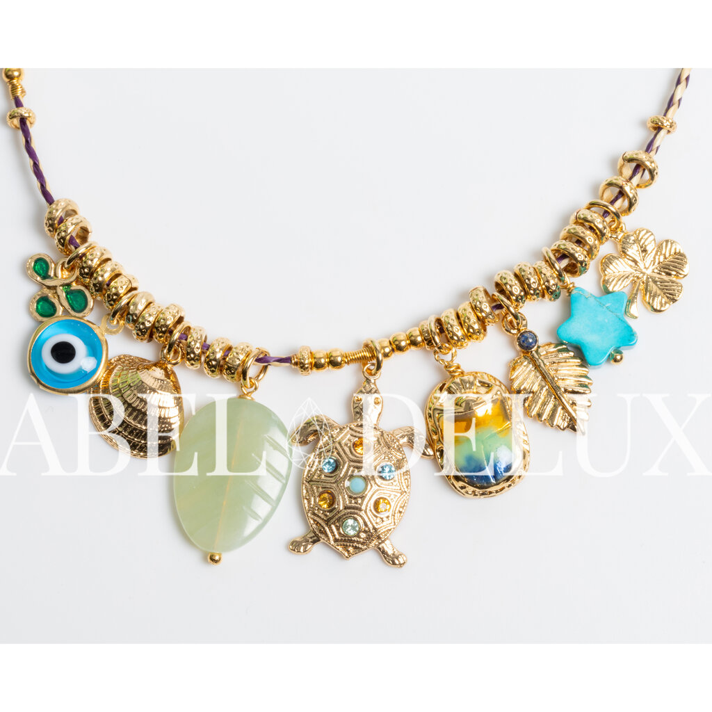 Gas Bijoux Jewelry Gas Bijoux ketting 75682 Necklace Bellagio Necklace Turtle star gold 36 - 40 CM