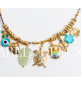 Gas Bijoux Jewelry Gas Bijoux ketting 75682 Necklace Bellagio Necklace Turtle star gold 36 - 40 CM