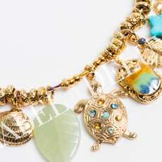 Gas Bijoux Jewelry Gas Bijoux ketting 75682 Necklace Bellagio Necklace Turtle star gold 36 - 40 CM