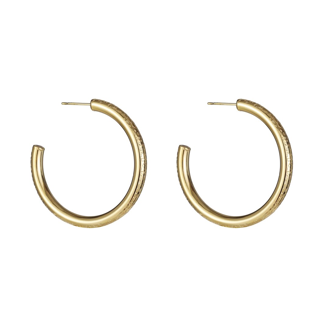 Rose & Camellia Rose & Camellia oorbellen 7509 Earrings Leopard print hoops small gold 4 - 0,4 CM