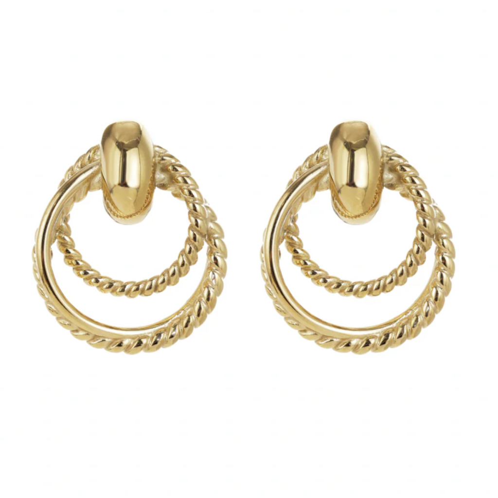 Rose & Camellia Rose & Camellia oorbellen 107953 Earrings gold 34 MM