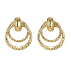 Rose & Camellia Rose & Camellia oorbellen 107953 Earrings gold 34 MM