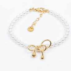 Label Deluxe Bijoux Label Deluxe B armband LDLpearlbow gold