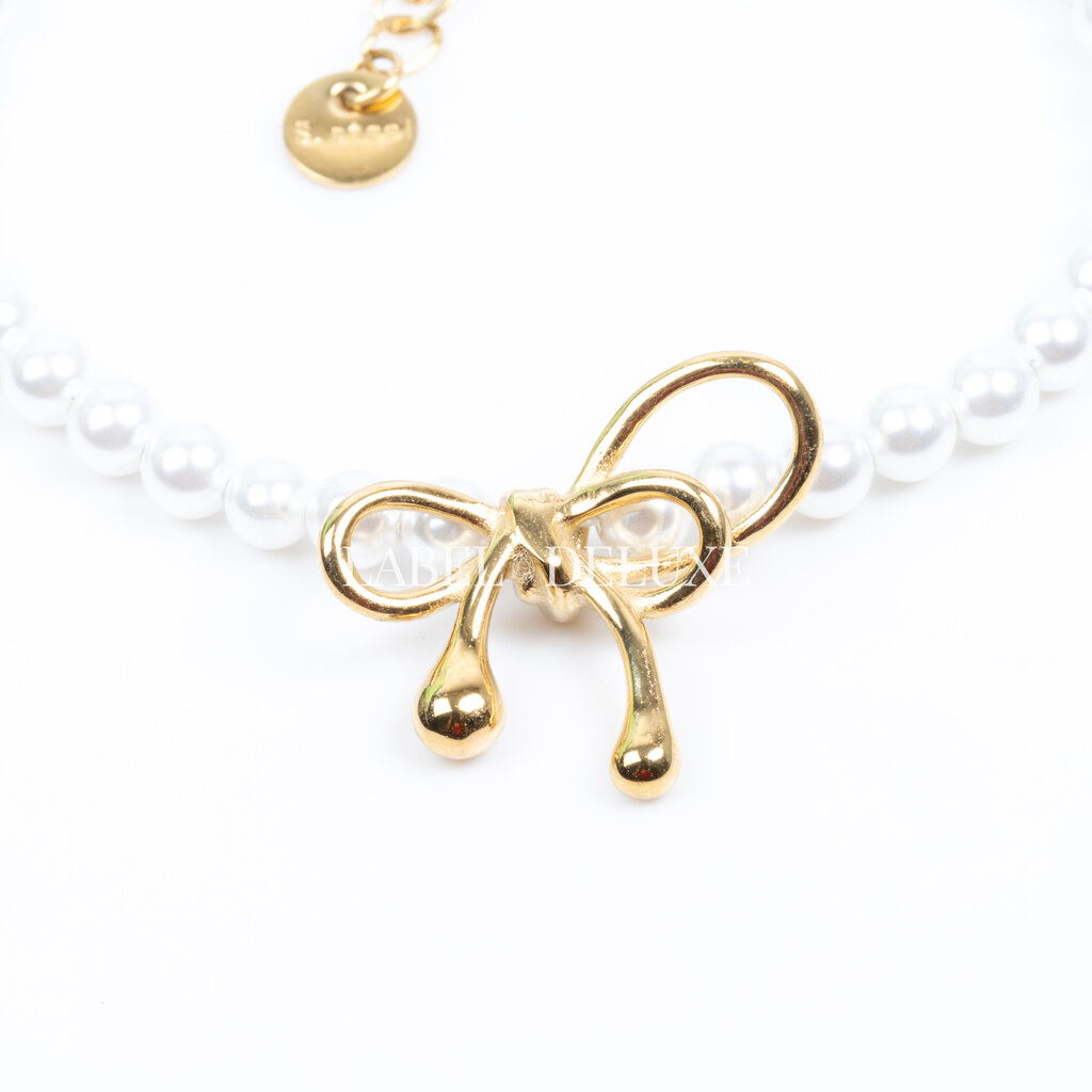 Label Deluxe Bijoux Label Deluxe B armband LDLpearlbow gold
