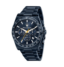 Maserati Maserati R8873652008 Velocita chronograaf watch Blue ( Blauw ) 43 MM heren horloge