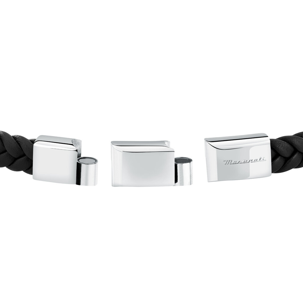 Maserati Maserati armband JM424AVE25 Bracelet recycled leather SS Black 19 + 1 CM