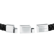 Maserati Maserati armband JM424AVE25 Bracelet recycled leather SS Black 19 + 1 CM