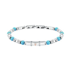 Maserati Maserati armband JM324AVD44 Bracelet Iconic Stainless steel Blue ( blauw ) 18.5 + 3 CM