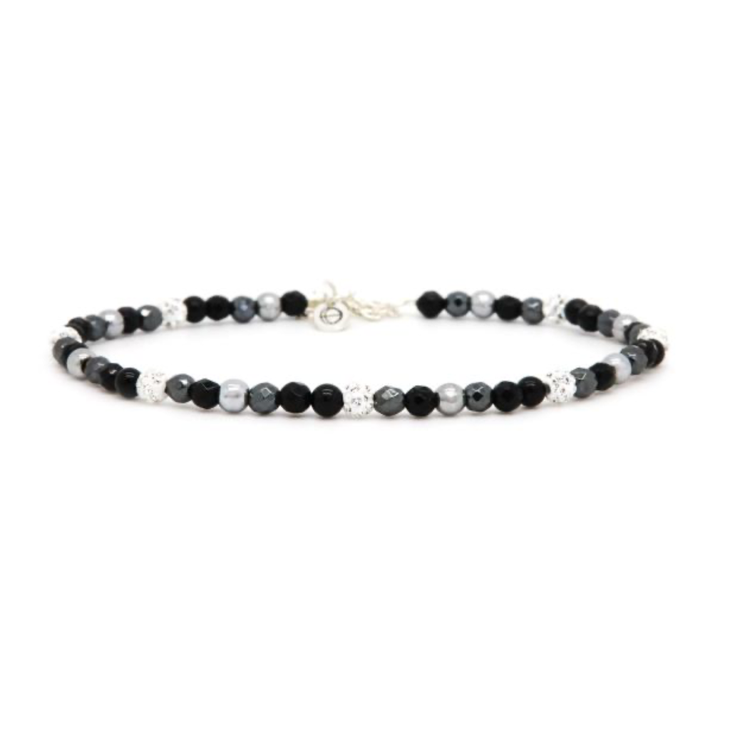 Karma Jewelry Karma Jewelry enkelbandje 89044 Anklet Even Black XXS 23 + 3 CM