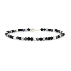 Karma Jewelry Karma Jewelry enkelbandje 89044 Anklet Even Black XXS 23 + 3 CM