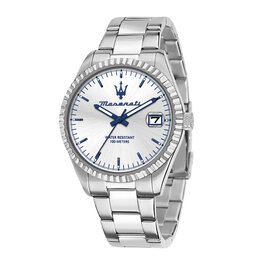 Maserati Maserati  R8853100045 Competizione Watch Silver blue ( Zilver blauw ) 43 MM heren horloge