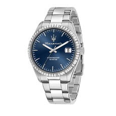Maserati Maserati  R8853100029 Competizione Watch Silver blue ( Zilver blauw ) 43 MM heren horloge