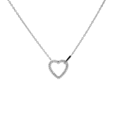Karma Jewelry Karma Jewelry ketting T306S Necklace Zirconia shimmers 925 silver 38 + 7 CM