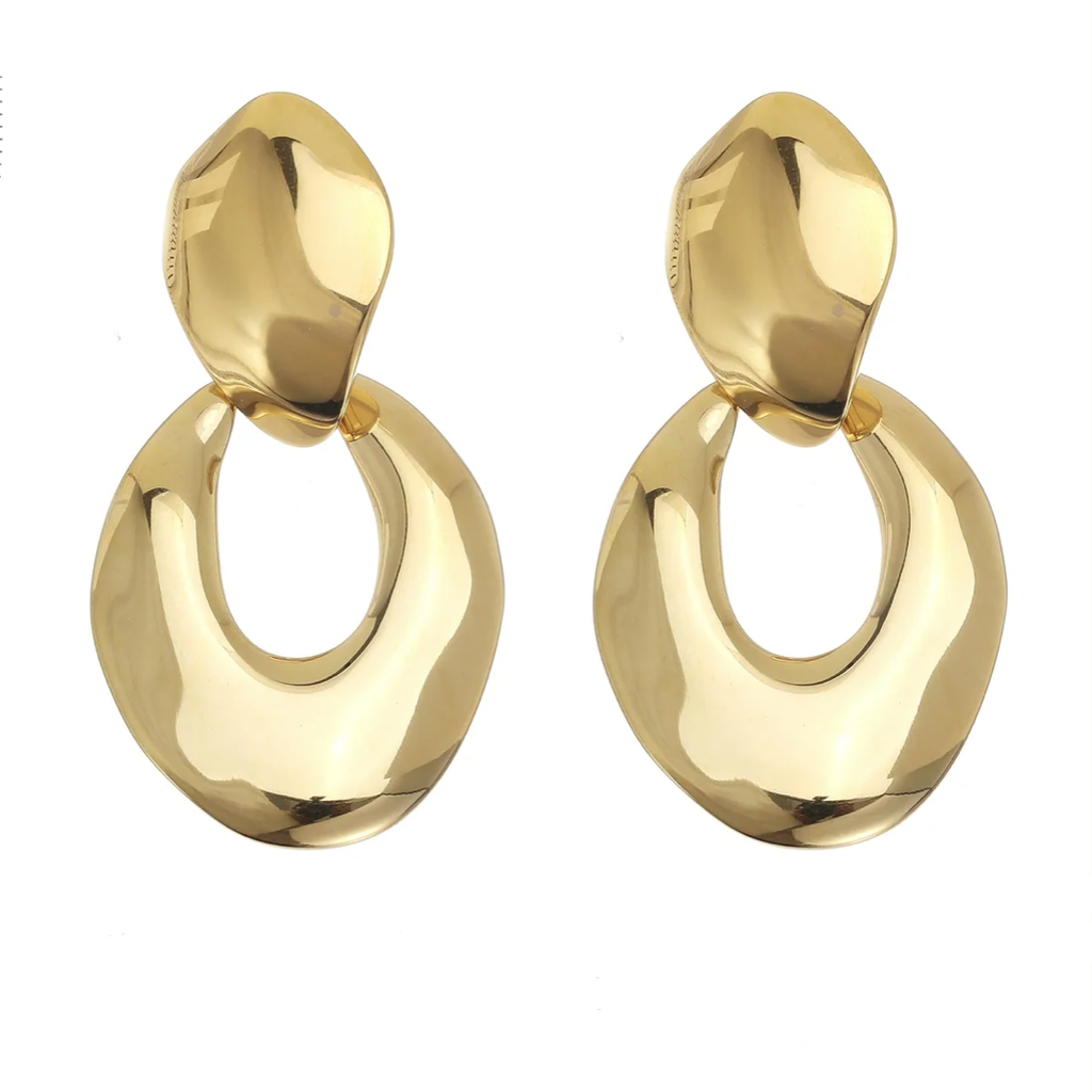 Rose & Camellia Rose & Camellia oorbellen 08952 Earrings gold 5.5CM