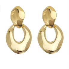 Rose & Camellia Rose & Camellia oorbellen 08952 Earrings gold 5.5CM