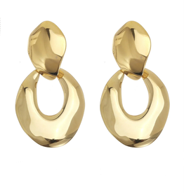 Rose & Camellia Rose & Camellia oorbellen 08952 Earrings gold 5.5CM
