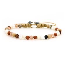 Karma Jewelry Karma  Jewelry armband 84623 Bracelet Spiral Luna May XXS gold crystal beads 4 MM