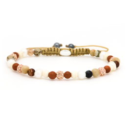 Karma Jewelry Karma  Jewelry armband 84623 Bracelet Spiral Luna May XXS gold crystal beads 4 MM