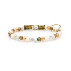 Karma Jewelry Karma  Jewelry armband 84653 Bracelet Spiral Mimi XXS white crystal beads 4 MM