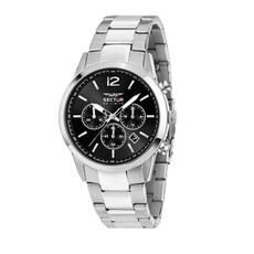 Sector Sector R3273617002 watch 660 silver / black ( zilver / zwart ) heren horloge - 42 MM