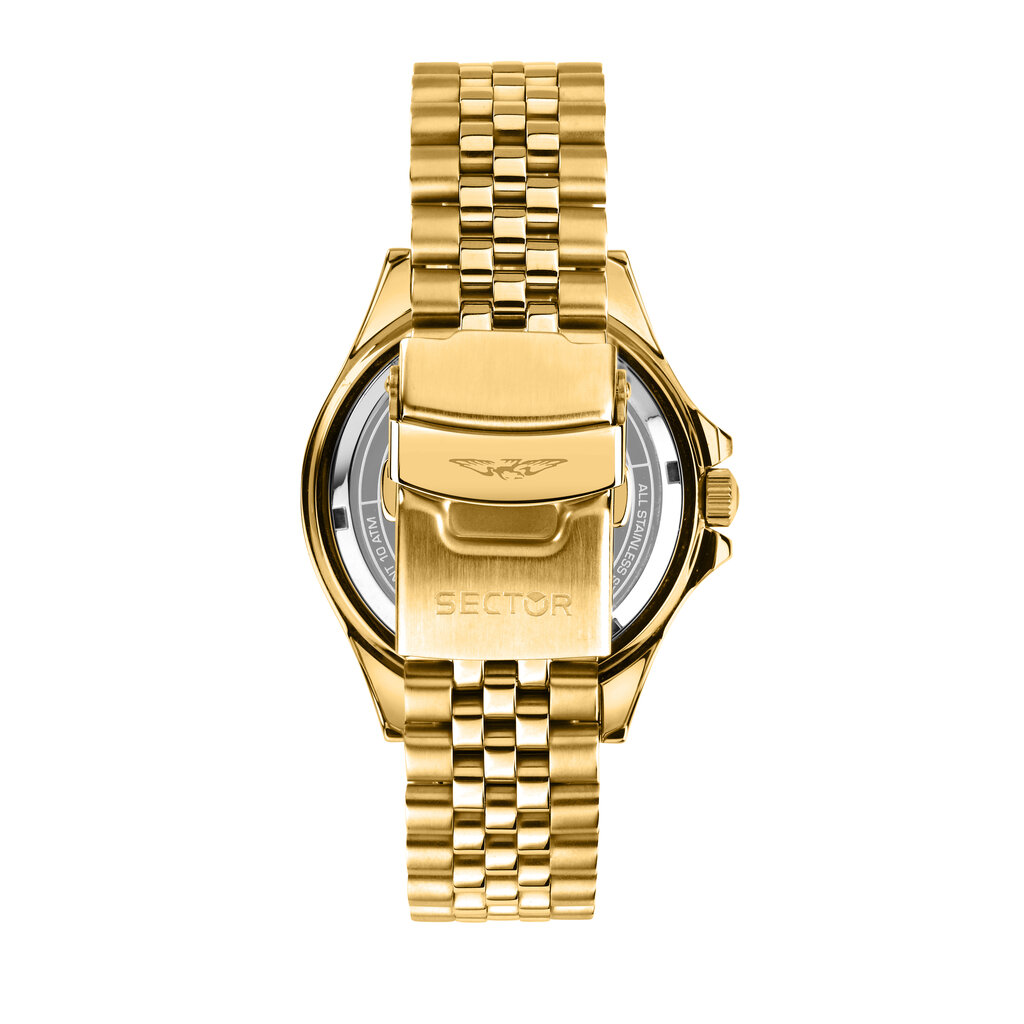 Sector Sector R3253161051 Watch 230 gold / black ( goud / zwart ) heren horloge 43 MM