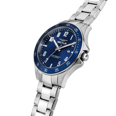 Sector Sector R3253161055 watch 230 silver / blue ( zilver / blauw ) heren horloge - 43 MM